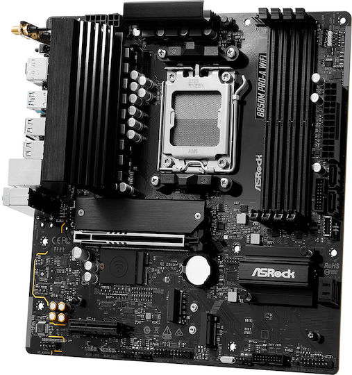 ASRock B850M Pro-A WiFi Mainboard Micro ATX mit AMD AM5 Sockel