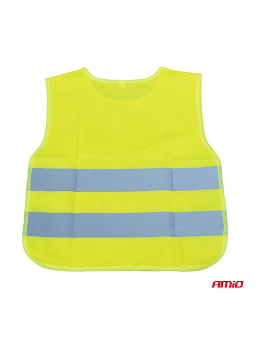 AMiO Vesta De Lucru Cu Benzi Reflectorizante Galben