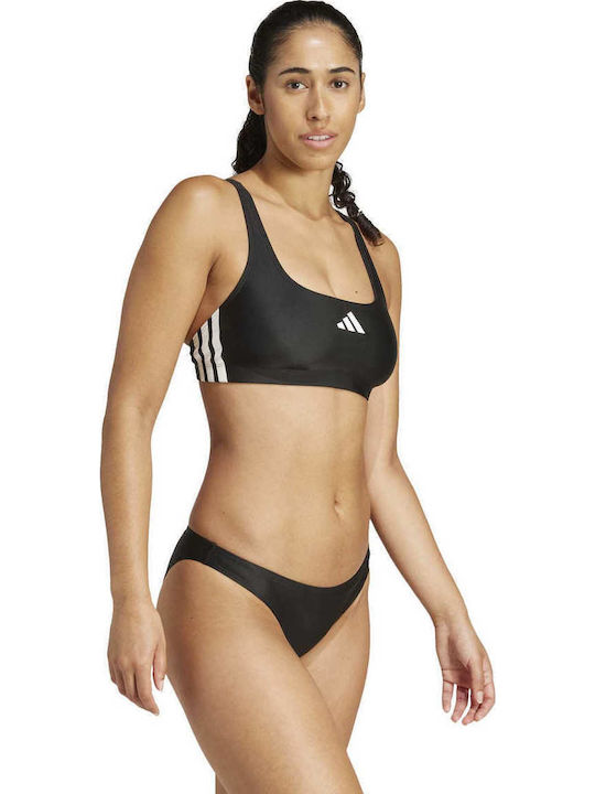 3-Stripes Αθλητικό Set Bikini Μαύρο