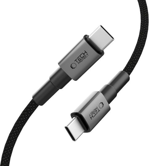 Tech-Protect Ultraboost USB 2.0 Cable USB-C Male - USB-C 100W PD Gray 0.25m