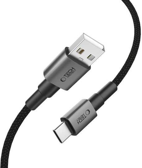 Tech-Protect Ultraboost USB 2.0 Cable USB-C male - USB-A 15W Gray 0.25m