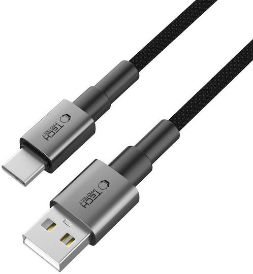 Tech-Protect Ultraboost USB 2.0 Cable USB-C male - USB-A 15W Gray 0.5m