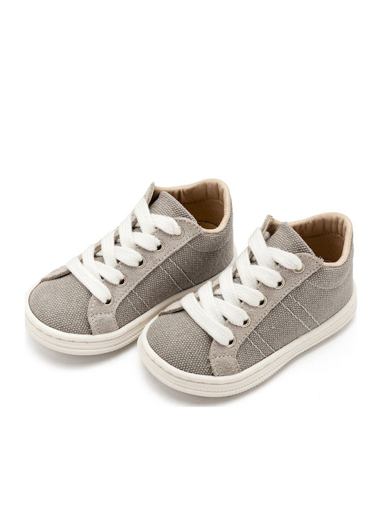 Babywalker Βαπτιστικά Υφασμάτινα Sneakers Γκρι