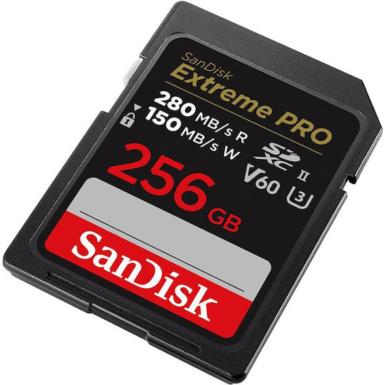 Sandisk Extreme Pro SDXC 256GB V60 UHS-II 280MB/s с адаптер