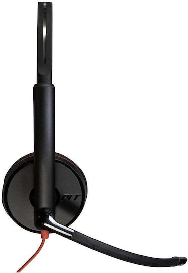 Poly Blackwire 3220 On Ear Multimedia Headphone with Microphone USB-A / USB-C