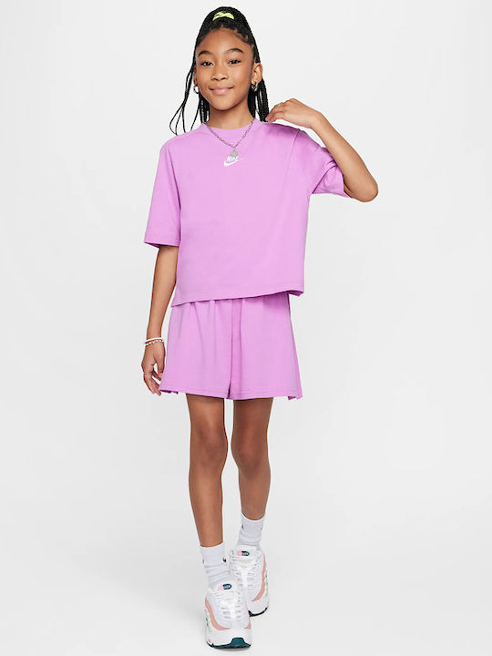 Kinder-T-Shirt Lila Sportswear