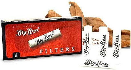 Înlocuitori Filtru Pipă Big Ben 9mm 10 Bucăți