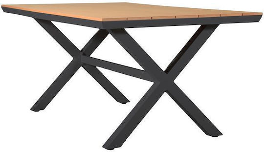 Маса Стабилна Fl6510 Сив 180x100x75бр