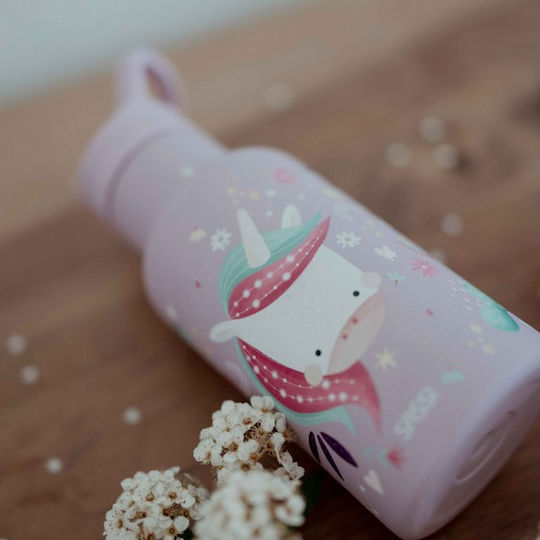 Sassi Junior Unicorn Unicorn Παιδικό Παγούρι Μονόκερος Ανοξείδωτο με Καλαμάκι 500ml
