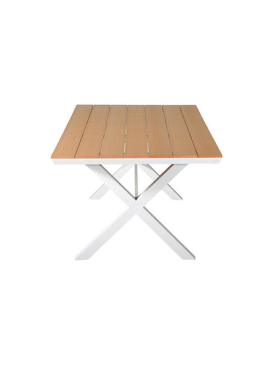 Tisch Stabil Fl6510 White 180x100x75cm