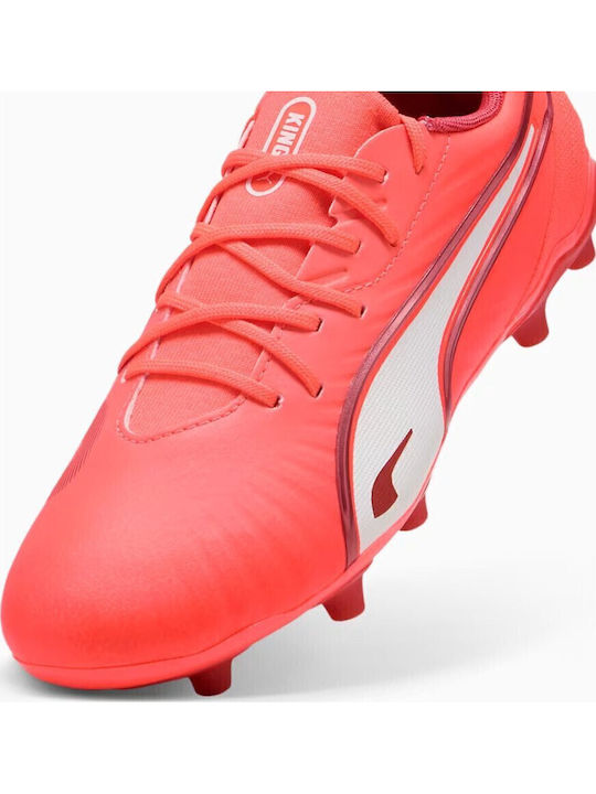 KING Match FG/AG Kids Soccer Cleats Molded Red