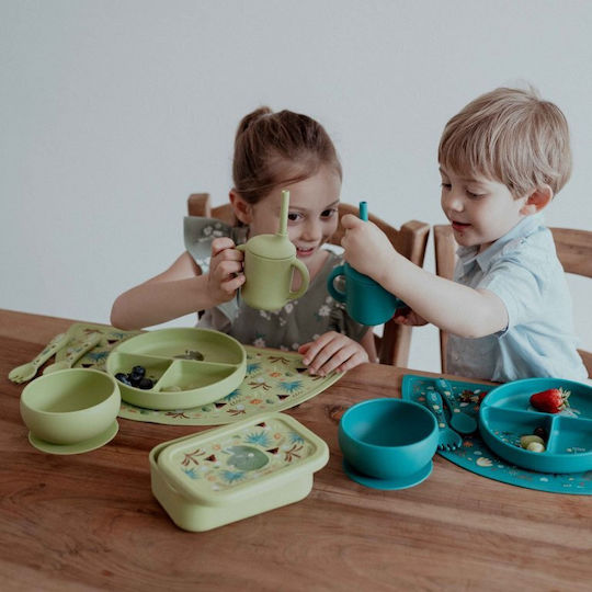 Sassi Junior Dinosaur Dinosaur Plastic Kids' Food Container 0.7lt Yellow x 12cm