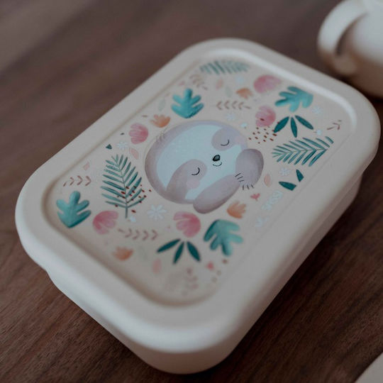 Sassi Junior Sloth Sloth Πλαστικό Παιδικό Δοχείο Φαγητού 0.7lt Πορτοκαλί 17.3 x 12εκ.