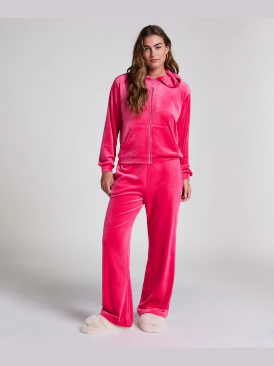 Hunkemöller Winter Velvet Women's Pyjama Pants Azalea