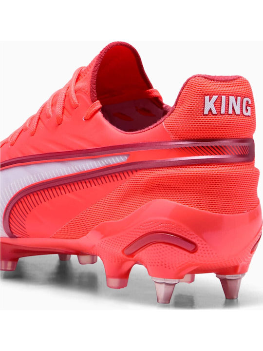 PUMA King Ultimate Football Shoes with Cleats Red