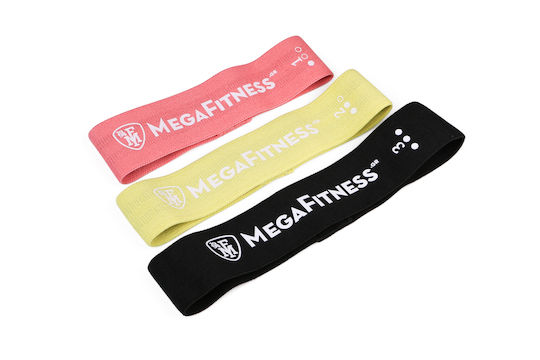 MegaFitness Λάστιχο Γυμναστικής Loop Μέτριο Κίτρινο 0.37m