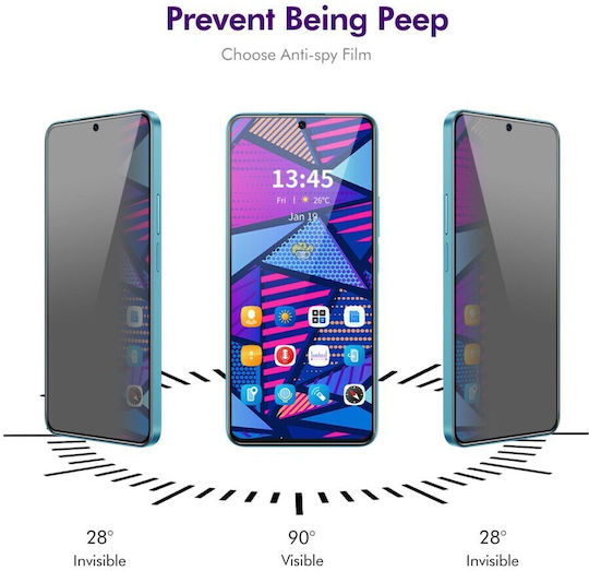 Full Face Tempered Glass Negru (Moto G55)