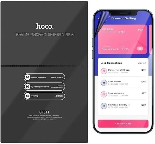 Hoco 0.15mm Privacy Hydrogel Matte Screen Protector (Galaxy S25+)