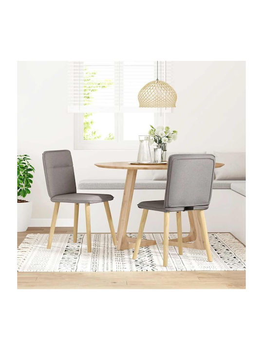 Dining Room Fabric Chair Beige-grey 45x54x86cm 2pcs