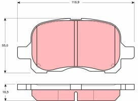 Trw Moto Disc Brake Pad Set