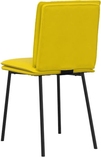 Scaune Sala de mese Catifelate Yellow 2buc 45x54x83buc