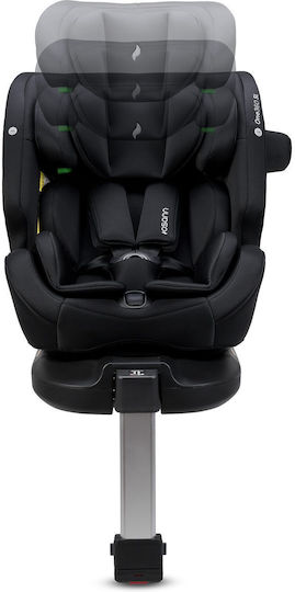 Osann One 360 SL Детско Столче за Кола i-Размер с Isofix Изцяло черно 0-36 кг