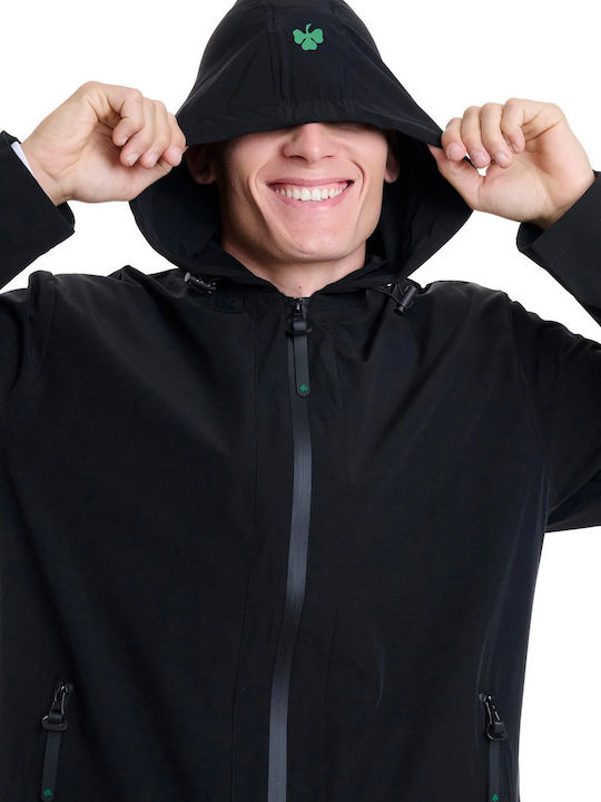 Jacke Winddicht Schwarz