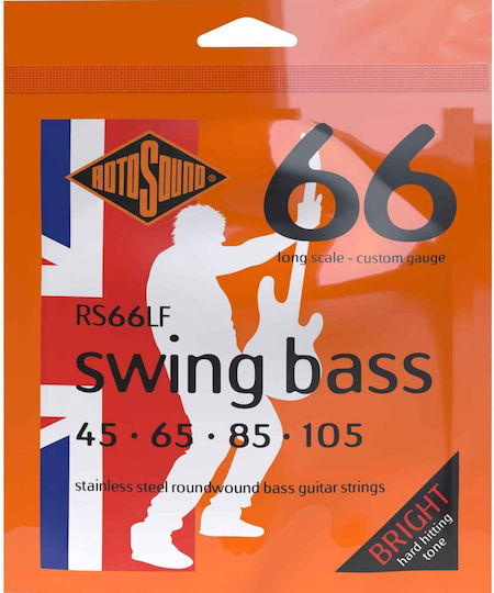 Rotosound Σετ Χορδών για Μπάσο Swing RS66LF