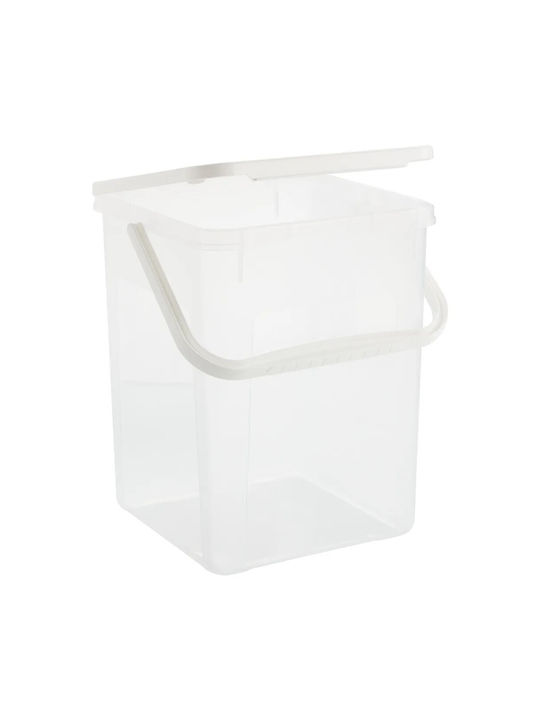 Rotho Babydesign Plastic Storage Box with Lid Transparent 23x23.5x27cm 1pcs