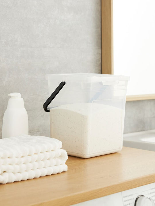 Rotho Babydesign Plastic Storage Box with Lid Transparent 23x23.5x27cm 1pcs