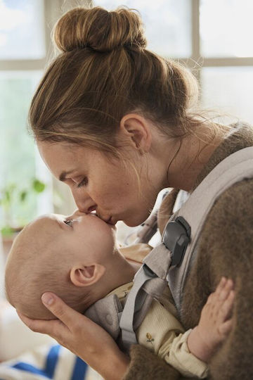 BabyBjorn Classic Carrier Harmony Woven Beige with Maximum Weight 15kg
