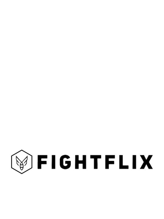 Fightflix Muay Thai Yellow Logo Punch Club II White T-Shirt Premium