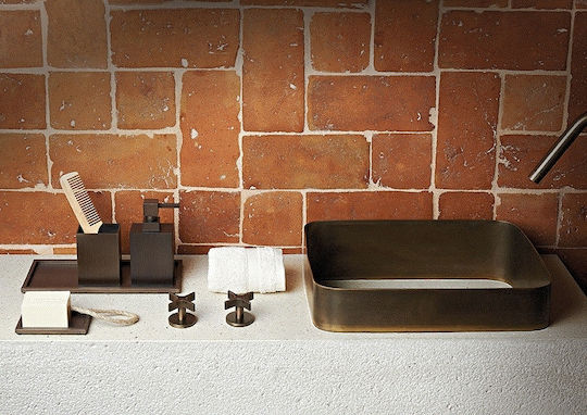 Sanco Brass Chrome Неръждаем Квадратен Поднос за сервиране с Дръжки в Сребрист Цвят 30x30x1см 0137-A03 1бр