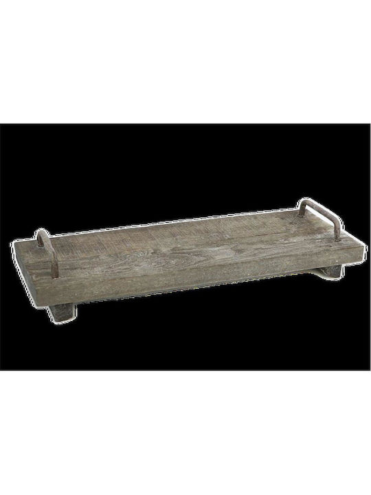 Atmosphera Lemnos Dreptunghiular Tavă de Servire cu Mânere în Culoare Gri 40x14x4cm 012.861933126 1buc