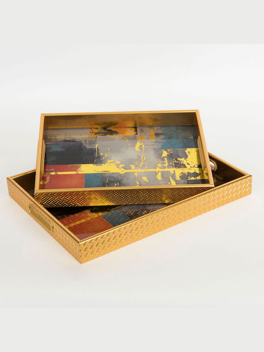 Πλαστικός Δίσκος Σερβιρίσματος 40x30x4.5cm 2τμχ
