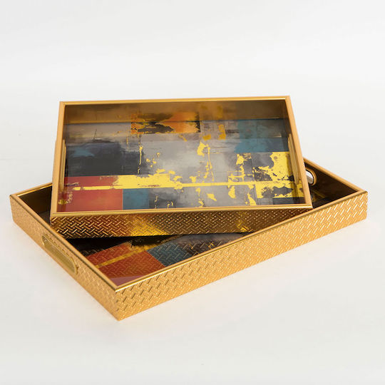 Πλαστικός Δίσκος Σερβιρίσματος 40x30x4.5cm 2τμχ