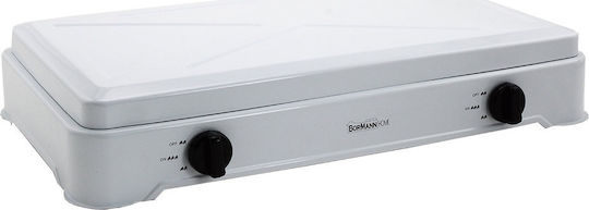Bormann Elite BLG4400 Επιτραπέζια Εστία Υγραερίου Διπλή Λευκή