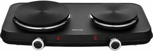 Sencor Countertop Burner Emaille Double Schwarz