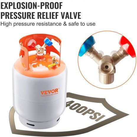 Vevor Δεξαμενή Ανάκτησης Ψυκτικού 30lb 400 Psi Y Βαλβίδα Lmhsgwfdk3014dzjgv0