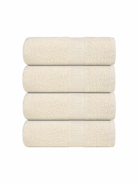 vidaXL vidaXL Badetücher 4-teiliger Handtuch-Set Beiges