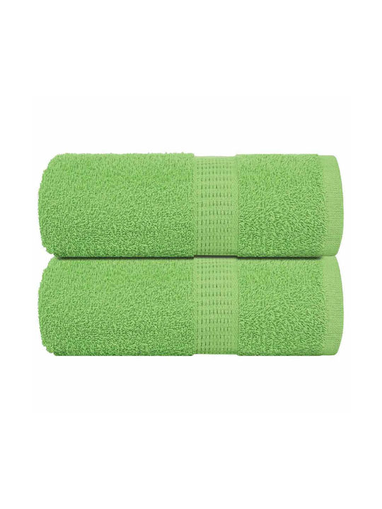 vidaXL Πετσέτα Χεριών 30x30εκ. Πράσινη 2τμχ Βάρους 360gr/m²
