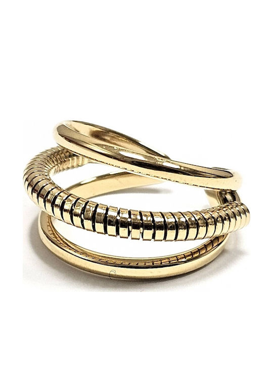 Karma Gifts Women's Steel Gold Plated Ring