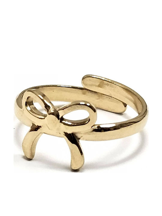 Karma Gifts Women's Steel Gold Plated Ring
