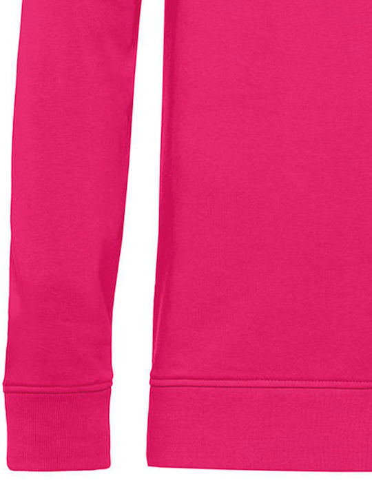 B&C Men's Long Sleeve Promotional Sweatshirt Magenta Pink