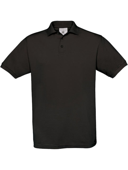 B&C Men's Short Sleeve Promotional Blouse Black