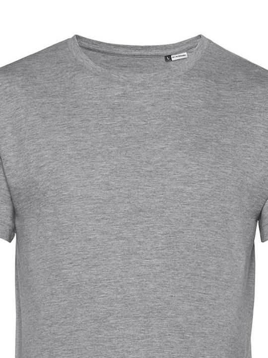 B&C E150 Ανδρικό Διαφημιστικό T-shirt Κοντομάνικο Heather Grey