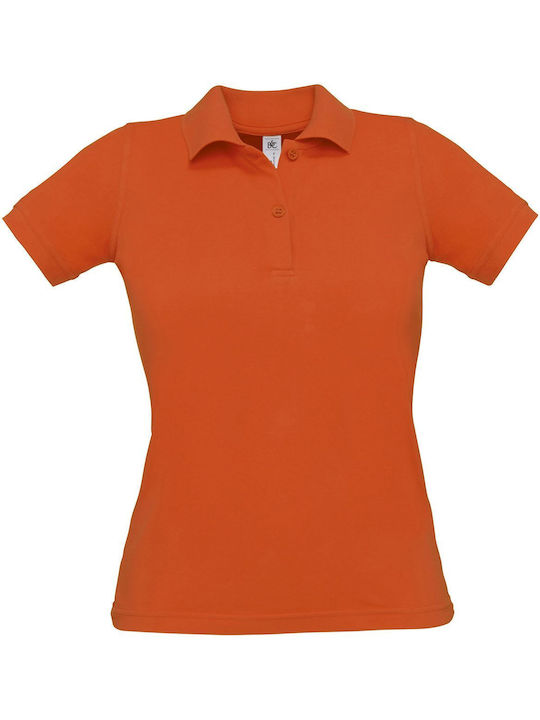 B&C Safran Pure Women Women's Short Sleeve Promotional Blouse Pumpkin Orange