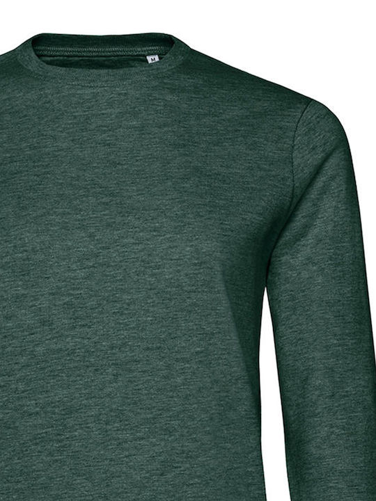 B&C Dark Women's Long Sleeve Promotional Sweatshirt Heather Dark Green