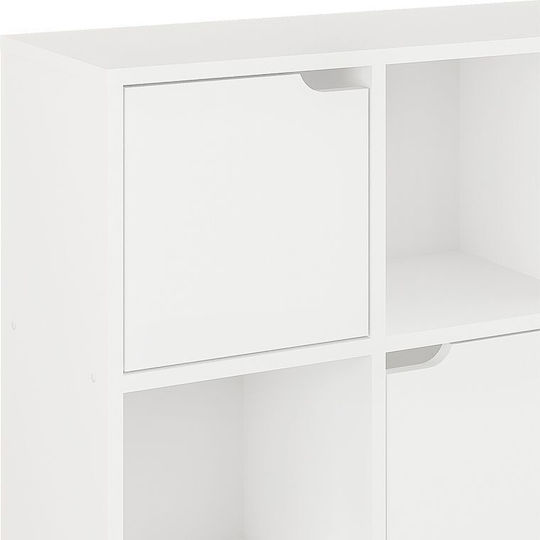 Bookcase Bookel White Shade 88.5x27.5x89.3cm