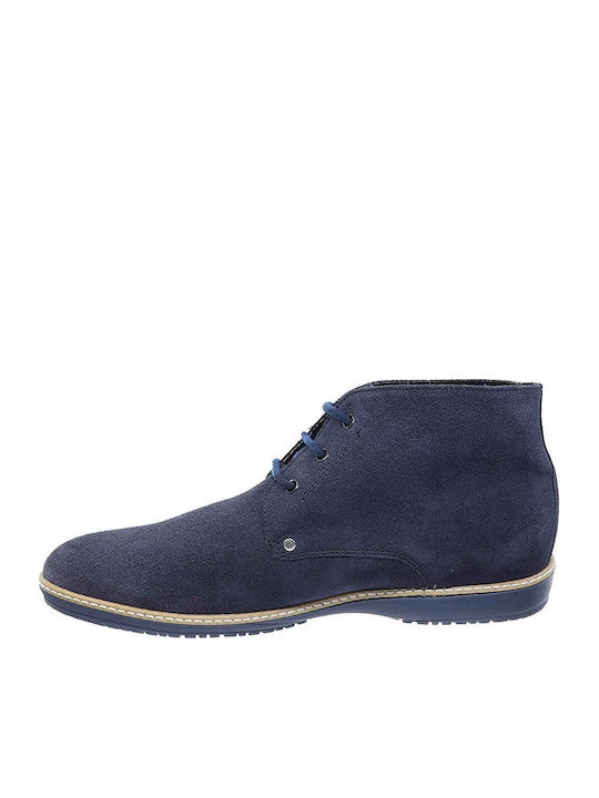 8316 Leder Blau Herrenstiefel